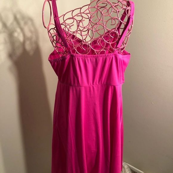 TORRID CHIFFON MAXI DRESS - SKULL PINK NWT - Picture 11 of 14